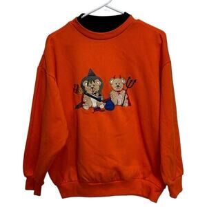 Vintage Halloween Trick or Treating Bears Sweater / Sweatshirt Women’s Size M